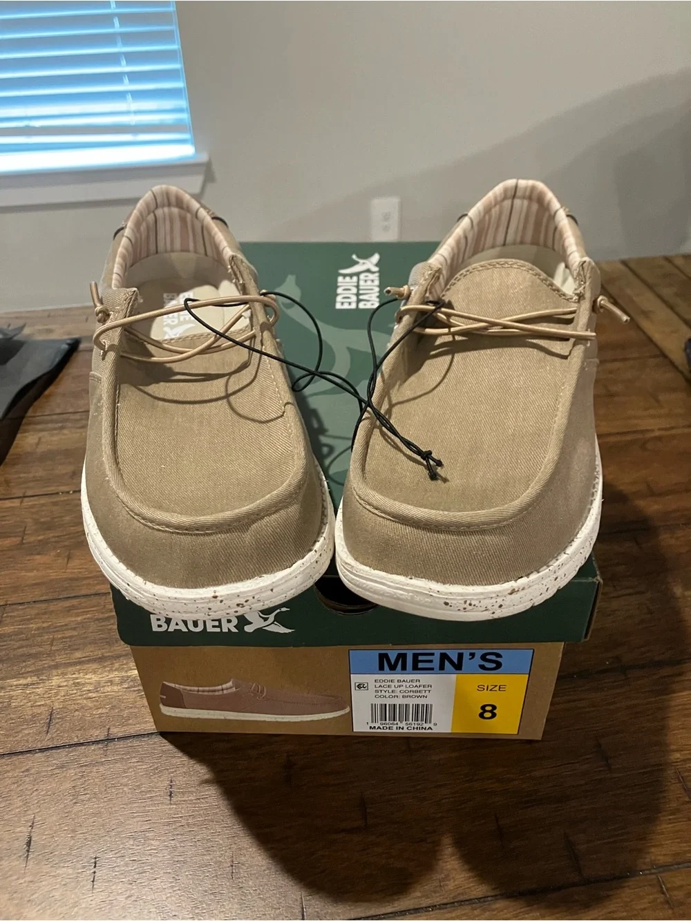 Eddie Bauer Men’s Casual Canvas Slip-On Shoes - Tan Sz 8